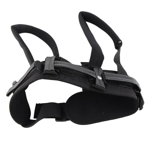 リフト歩行ベルト、調節可能なポリエステル繊維移送ベルト (黒)