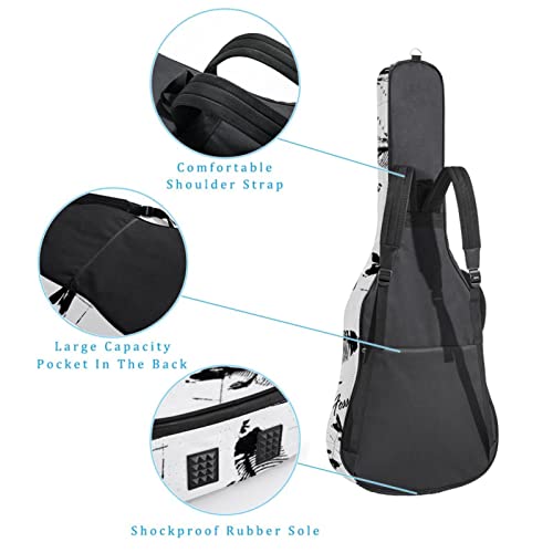 Housse de protection épaisse en éponge imperméable pour guitare acoustique, électrique, basse, guitare classique… - Les Beatles, Paul McCartney, John Lennon, RIngo Starr, George Harrison Housse de protection épaisse en éponge imperméable pour guitare acoustique, électrique, basse, guitare classique… – Image 4