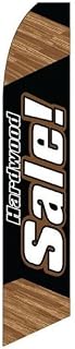 Swooper Advertising Flag Hardwood Sale Black White Parkay