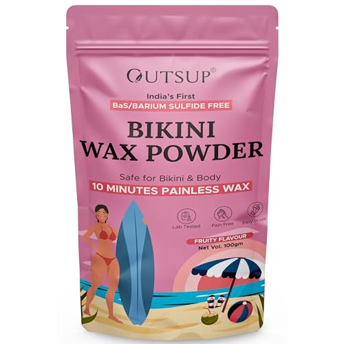 Image of Bikini Wax Powder for Women | Painless Herbal Hair Removal Powder for Women Bikini Area, Legs, Hands & Underarms with No Harmful Chemicals, No Irritation, No Skin Rashes