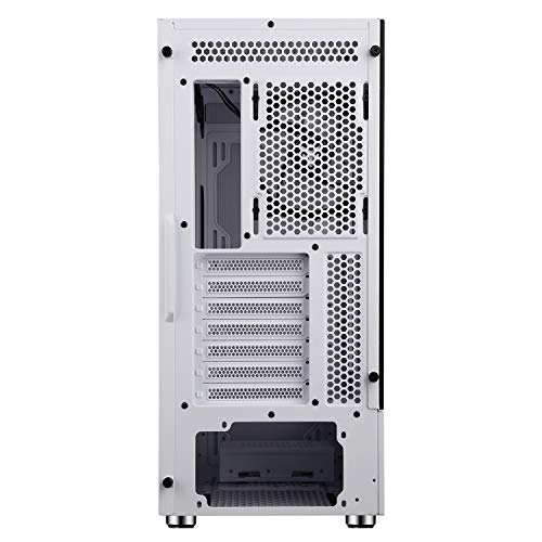 Case VERTIBRA S210W - Gaming Middle Tower, 12cm ARGB fan, 2xUSB3, Side Panel Temp Glass, White Edition - Case PC - Immagine 4