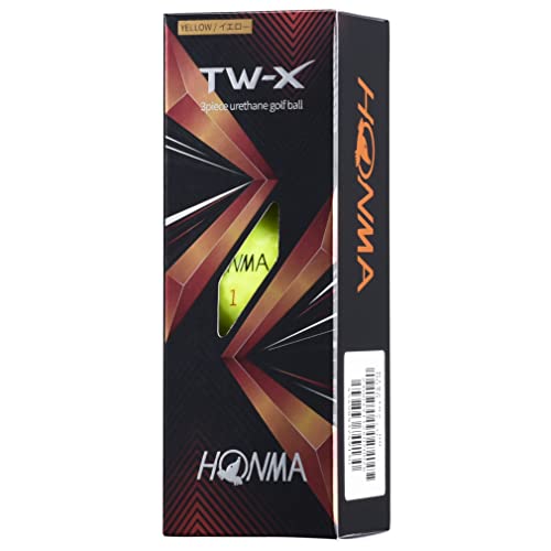 ????? Honma Tour World HONMA TW-X Yellow 2021 (BTQ2102 YE) Golf 1 Sleeve (3 Balls) Official Ball HONMA