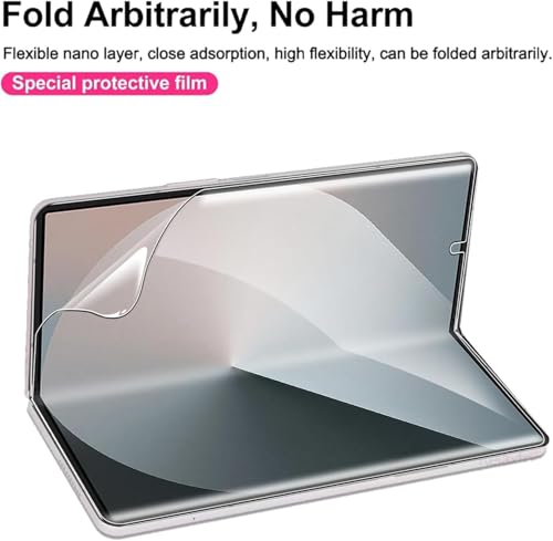 Image of Galaxy Z Fold 7 Screen Protector - Full Coverage Front, Back, Main Display & Hinges, Anti-Glare, Anti-Fingerprint, Easy Install, Ultra Thin, Case Friendly