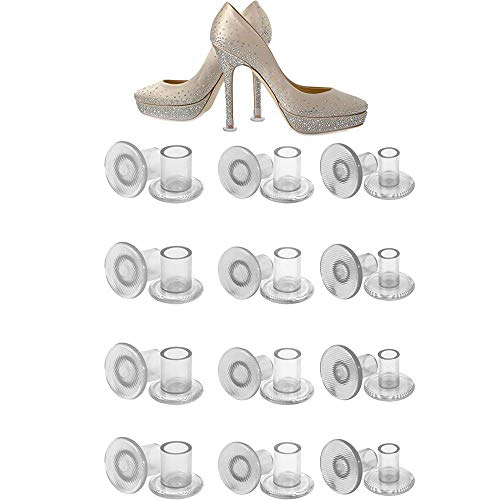 AIDIYA 12 Par Protector de Tacón Alto, Tacos para Tacones, Protectores Zapatos de Mujer para Razas, Bodas, Ocasiones Formales Cover