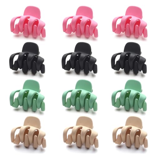 Pinzas pequeñas para peinados diarios y casuales en tonos mate pack de 12