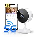 [5G & 2.4G] 2K Indoor Security Cameras for Home Security, AI Voice Change for 2-Way Talk, Motion Detection, Night Vision, 24/7 SD Recording/Cloud Storage, Baby Monitor/Dog/Pet Camera with Phone App