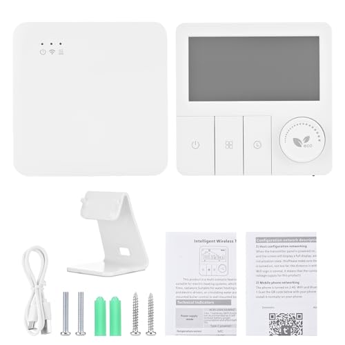 Marhynchus Control de Termostato Inteligente, Regulador de Temperatura WiFi para Calentador de Agua con Control Remoto y Calefacción Inteligente para Uso Doméstico