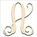 Back40Life - Precision Cut Vine Wood Monogram Letter - 13-inch Unfinished A