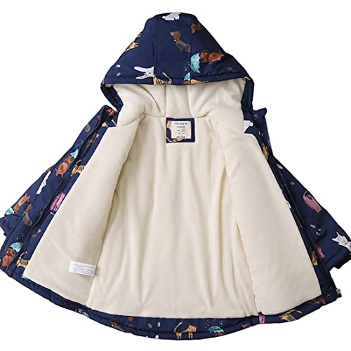 Image of Boys Girls Winter Outwear Coats, Kids Warm Outfits,Windproof Jacket for Toddler 1-8Y