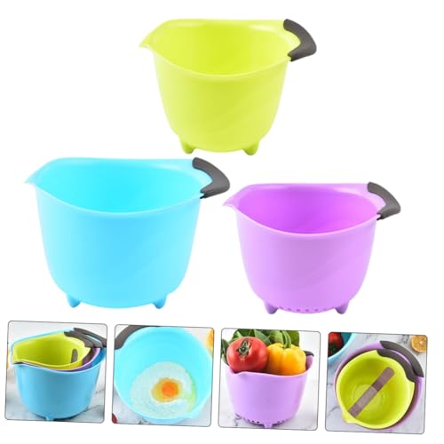 Set de 3 tazones para mezclar y lavar frutas VALICLUD miniatura 4