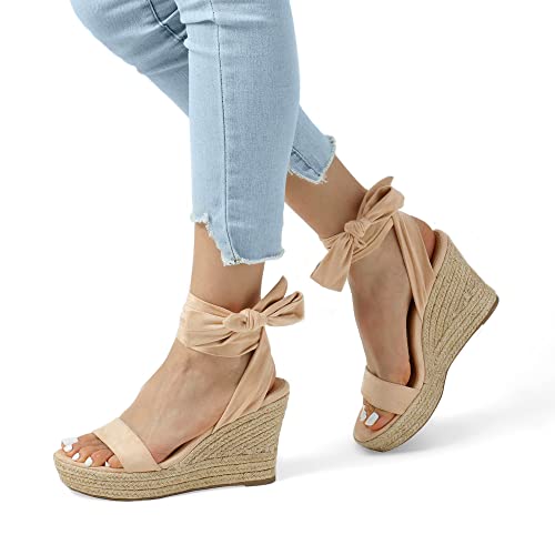 Image of DREAM PAIRS Women's Espadrille Wedge Sandals