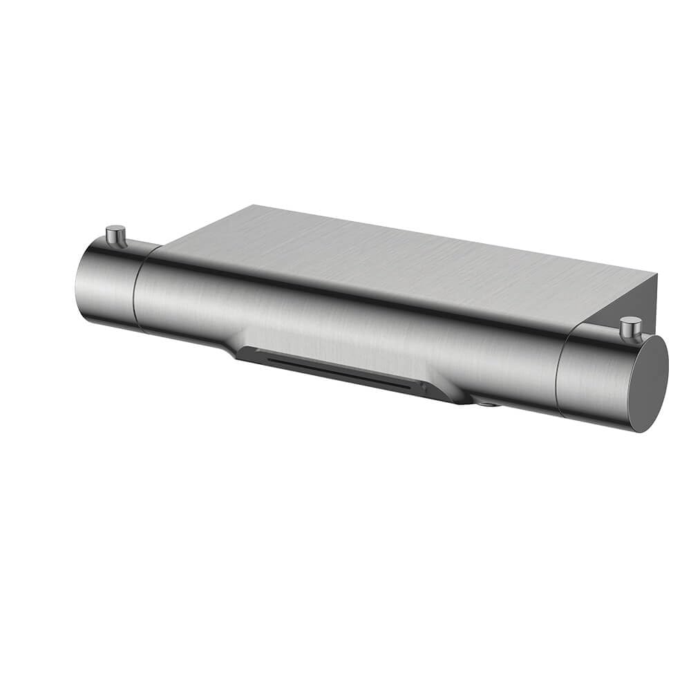 Regn Thermostat-Bademischer mit Wasserfallauslauf (Nickel)