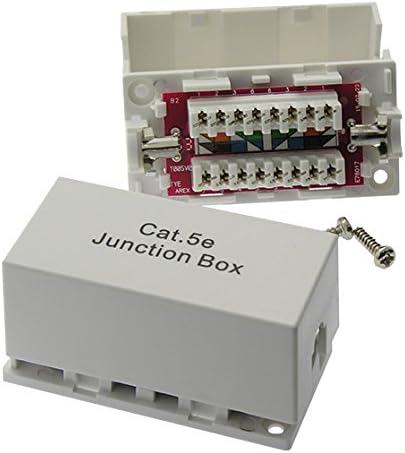 Cat.5E Junction Box, 110 Punch Down Type, 3 Pack