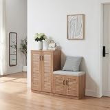 lote zapatos mujer Gran capacidad: Las dimensiones del organizador de calzados son las siguientes: tiene una altura de 97 cm, una anchura de 120 cm, una profundidad de 36 cm. Gracias a los 9 compartimentos, el mueble de recibidor es lo suficientemente grande para colocar tus 18 pares de zapatos, optimizando el espacio disponible en habitaciones reducidas sin ocupar demasiado espacio.
