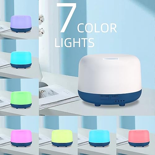 Image of Marchred 300ML Essential Oil Diffuser with Remote Control, 7 LED Color Changing Light,Ultrasonic Cool Mist Scent Humidifier