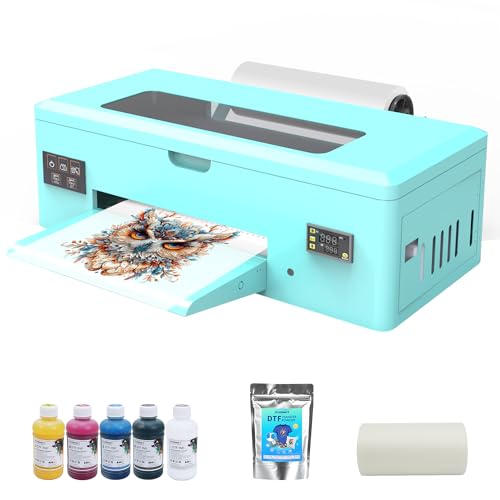 Mogolen A3 R1390 DTF Printer with Roll Feeder, White Ink Circulation System & Auto Cleaning, Multi-Material Compatible, Ideal for Custom Garment & DIY T-Shirt Printing, Bright Colors