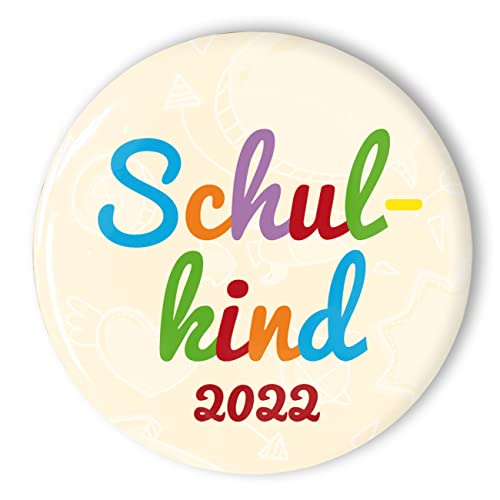 stylebutton® Button Anstecker Schulkinder Geschenk zum Schulanfang 2022 Cover