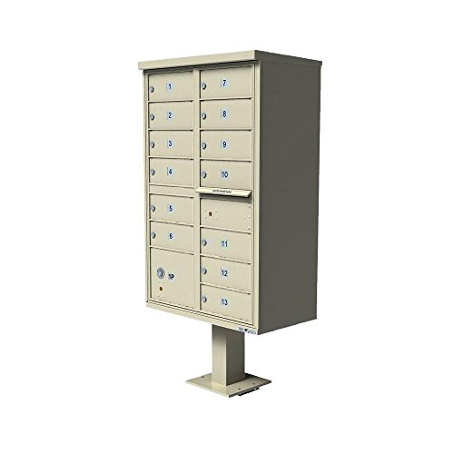 Vital CBU, 13 Mailboxes, 1 Parcel Locker, Sandstone