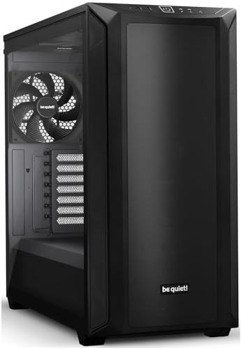 be quiet! Shadow Base 800 boîtier PC, Flux d’air Exceptionnel, 3 Ventilateurs Pure Wings 3 140 mm PWM, intérieur spacieux, Cache facilitant la Gestion des Cables, Installation Simple pour HDD et SSD