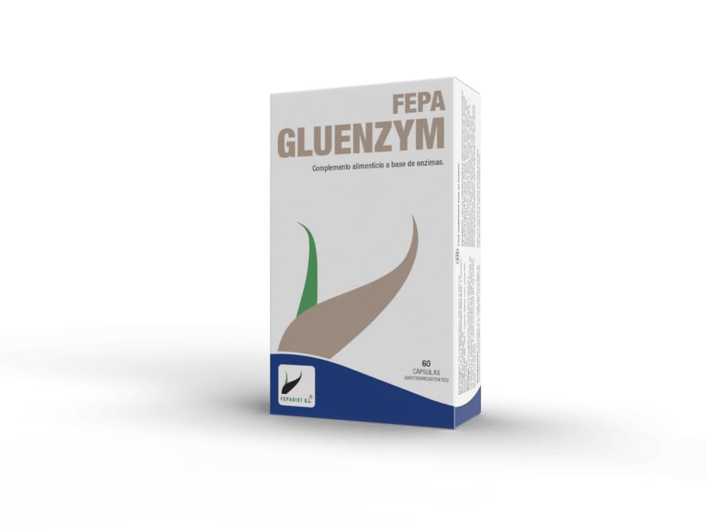 FEPA Gluenzym – 60 Capsule – Integratore Alimentare con Enzimi Digestivi – Supporto Digestivo e Benessere Generale – Fepadiet