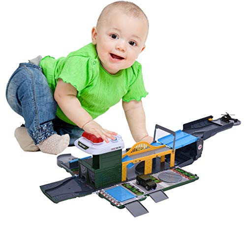Deformation Truck Multiple Sound Effects Base With Led Lights Kid Gift (Army Green, One Size) #TOP5