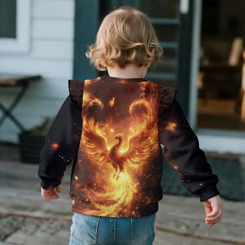 Sweatshirt for Toddler Girls 1T-8T Kids Graphic Long Sleeve Crew Neck Sweatshirts Shirt3