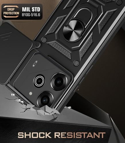 Coque Tecno Pova 6 5G noire évitant les rayures d'objectif photo LI9 - 7