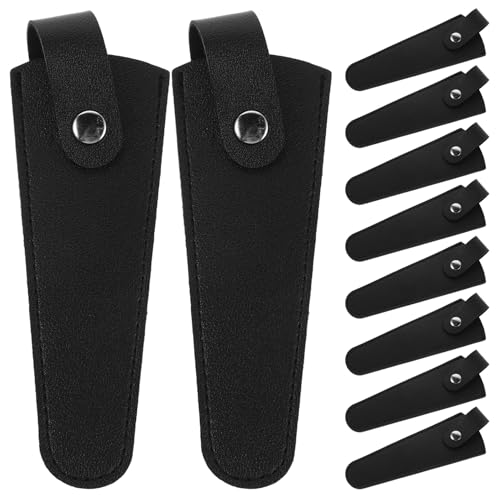 Fundas Protectoras para Tijeras de Peluquería Portaherramientas Antideslizante Negro de Orden