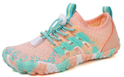Image of Kids Water Shoes Boys Girls Quick Dry Aqua Socks Barefoot Beach Pool Swim Hiking Lightweight Non-Slip Outdoor