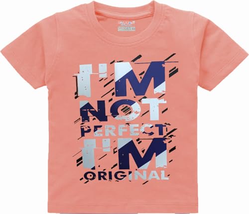 Image of kiddeo Boys Cotton Printed Regular Fit T-Shirt(Pack of 5)