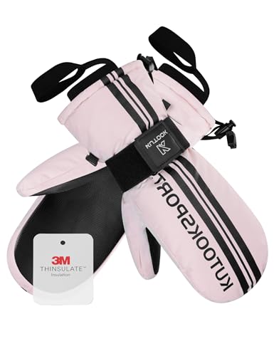 KUTOOK Ski Mittens Snowboard Wrist Guard Gloves