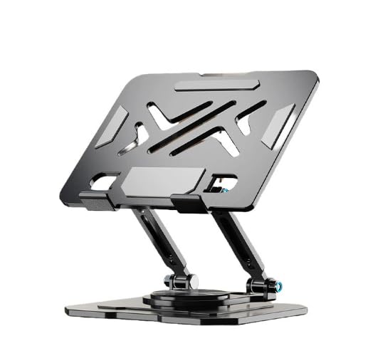 1-Piece Adjustable Laptop Stand 360° Rotation Design Height Adjustable Compatible with All 10-inch to 17-inch Laptops