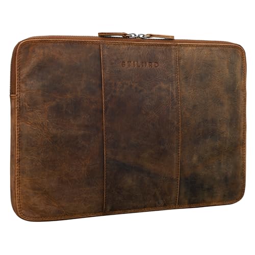 Sac d'ordinateur portable 14 pouces cuir vintage Wilson de chez STILORD idéal pour le bureau