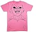 Dragon Ball Z Majin Buu Kid Buu Large Face Line Art Adult T-Shirt (Medium)