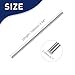 MewuDecor 2.5mm x 100mm 304 Stainless Steel Round Rod, Metal Solid Shaft Rods for Industry, Metal Working Hobbies and DIY Craft, 5 PCS