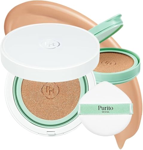 PURITO SEOUL - Wonder Releaf Centella BB Cushion 13 Neutral Ivory, crema BB regeneradora compacta, 15 g