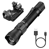ULTRAFIRE E5 Rechargeable Tactical Flashlight with Holster f...