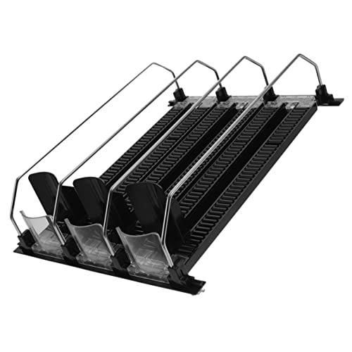 ULTECHNOVO 3pcs Automatic Drink Pusher for Supermarket Home Use Easy Install Bottle Sliding Organizer for Fridge Pantry Self-replenishing Beverage Dispenser Guide