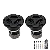 WARN 95060 Premium Manual Locking Hubs – 35 Spline – Fits 2005–2026 Ford Super Duty F‑250/F‑350/F‑450/F‑550 – Black Powder‑Coated – Set of 2 – Heavy‑Duty All‑Metal Construction