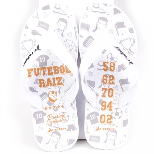 Chinelo de dedo, Street Olé, Rider, Masculino, Branco, 41/42
