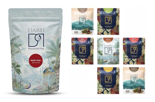 Image of Hyderabadi Irani Chai 250g With Mystical 7 Flavour Tea Bags (21 Bags) Combo Pack | Irani Cafe Style Tea make refreshingly strong, Sweet Creamy milk Chai | Rich Aroma, Antioxidant & good for Digestion|Made in India