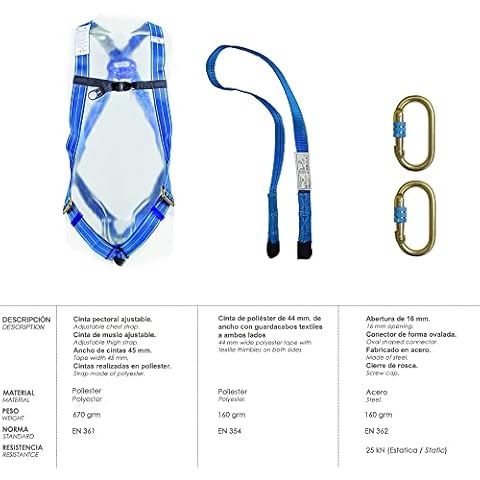 Arnes Anticaidas Kit Seguridad EN361 Cover