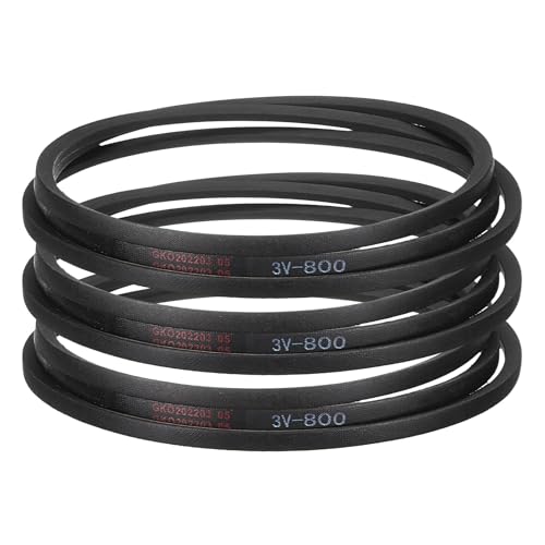 Courroie trapézoïdale industrielle 3V800 en caoutchouc uxcell transmission 1x0,8 cm long 203,2 cm