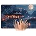 Playmat for MTG Pavilion Lake Bridge Under the Moon Magic Play Mat 24x14 Inch Card Game Mat for Magic The Gathering TCG PTCG Playmat with Free Storage Bags Non-Slip Backing and Stitched Edge
