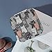 VstaDank Cute Funny Grey Cats Pattern Jewelry Box Exquisite Leather Jewelry Organizer Portable Trinket Organizer Fashion Travel Jewelry Case for Rings Earrings Necklaces Unique Gifts for Women