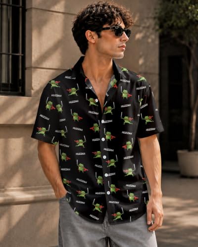 Image of 99TIMORO Funny Movie Mens Hawaiian Shirts Button Down Short Sleeve