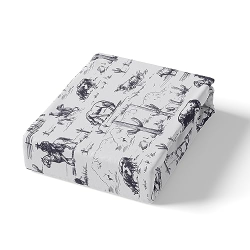Western Duvet Cover Western Cowboy Bedding Set for Kids Farmhouse Comforter Cover Galloping Horse Bedspread Cover Breathable Bedding Collection 3Pcs Double - Image 4