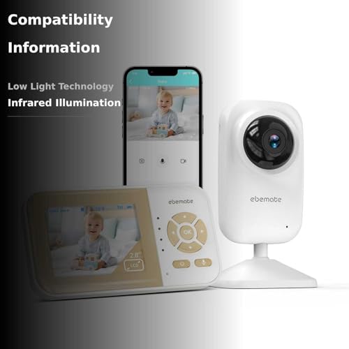 ebemate Video Baby Monitor Camera EB29 の商品画像 2
