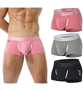 [Pazalor] ボクサーパンツ 蒸れない 陰嚢分離型 両側の前開き 竹繊維