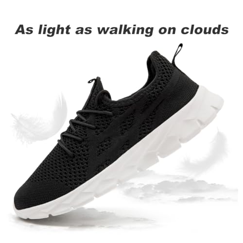 Image of DLWKIPV Men Running Shoes Men's Tennis Shoes Lightweight Breathable Fashion Sneakers Non Slip Workout Gym Shoes for Running